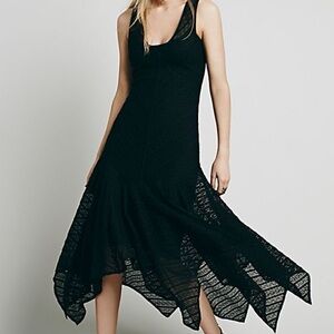 Free People Lila Lace Slip Maxi Dress